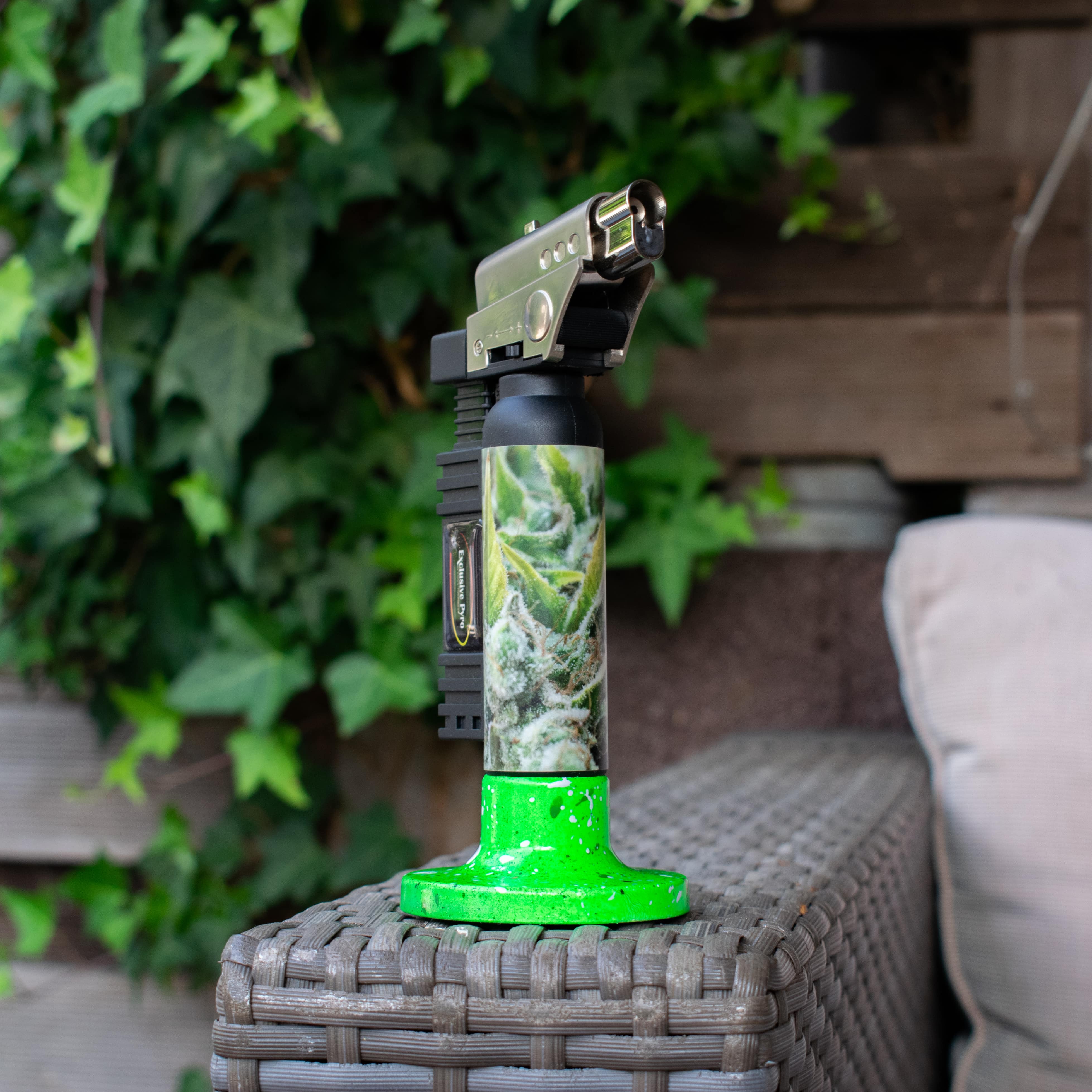 Green Flower Limited Edition - Multi Torch + pipe