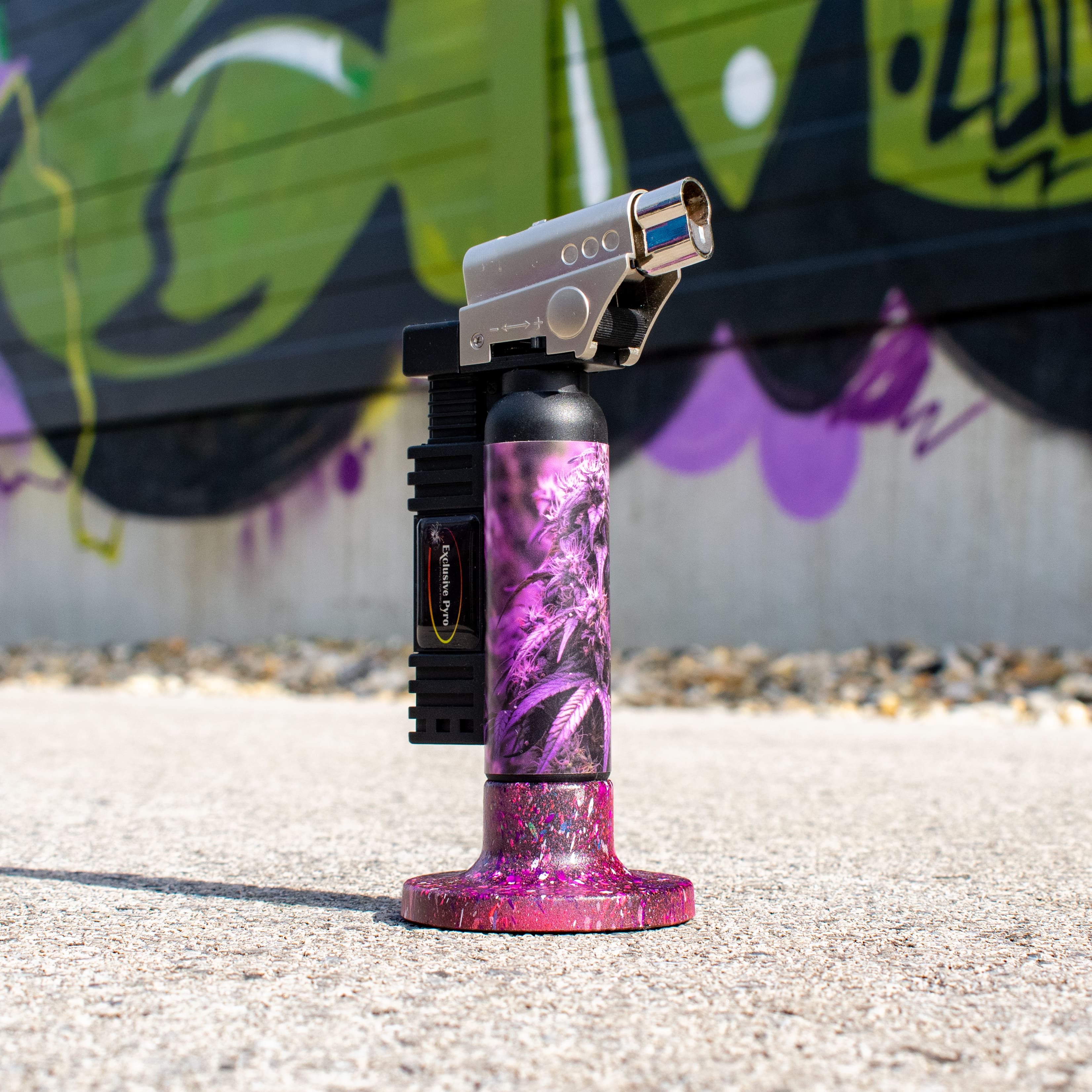 Purple Flowers Limited Edition - Multi Torch + Smoking pipe